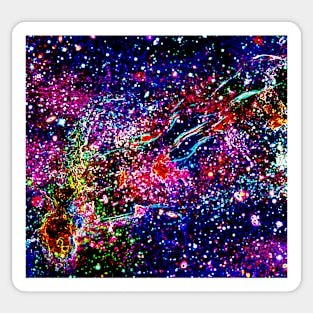 Neon Abstract Space Sticker